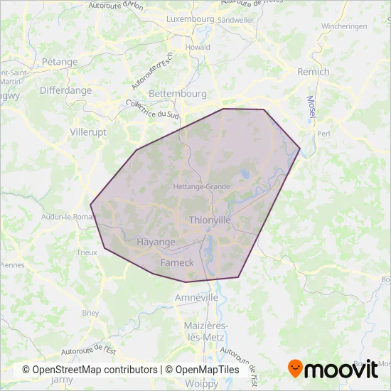 Trans Fensch coverage area map