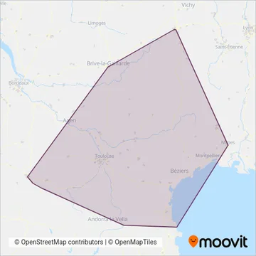 SNCF VOYAGEURS coverage area map