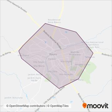 Mapa da área de cobertura da Sem Limites