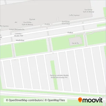 Схема покрытия компании Koleje Mazowieckie (Автобус)