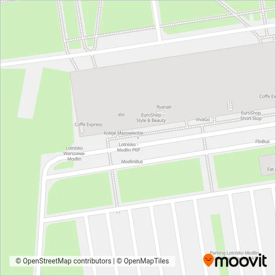 Koleje Mazowieckie (Bus) coverage area map