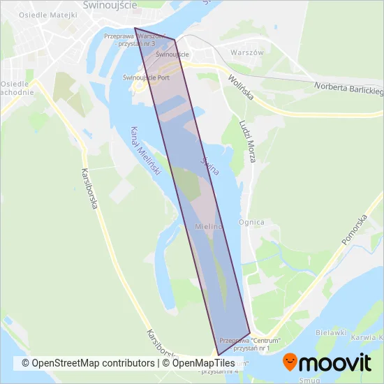 Żegluga Świnoujska coverage area map