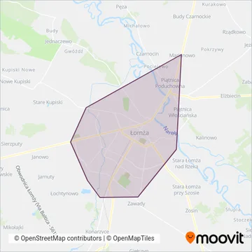 MPK ZB w Łomży coverage area map