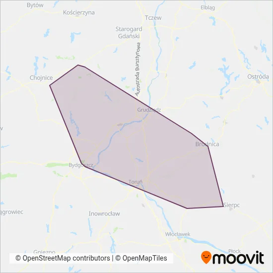 Arriva (Rail) coverage area map