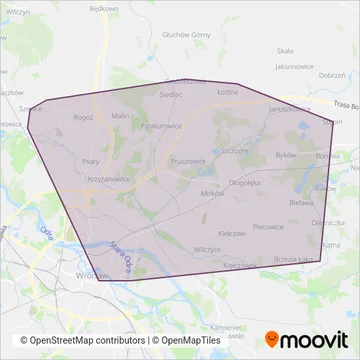 Схема покрытия компании PT KŁOSOK
