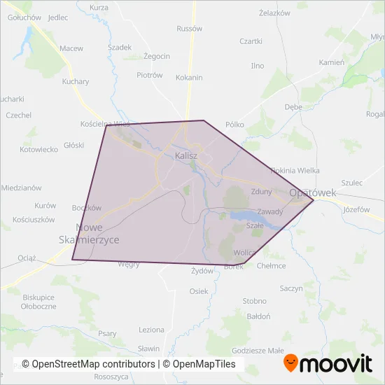 KLA coverage area map