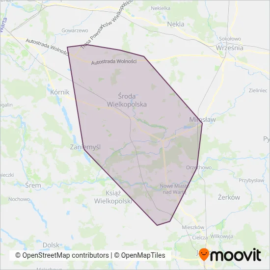 Kombus coverage area map