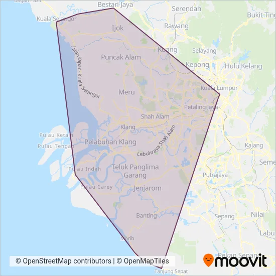 Wawasan Sutera coverage area map