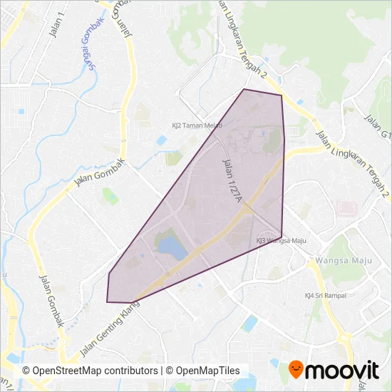 TARUC Bus coverage area map
