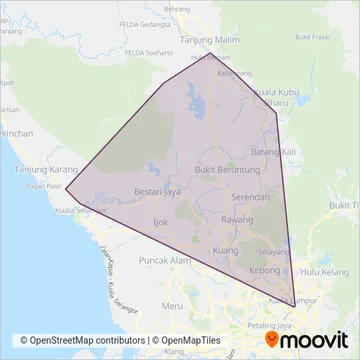 Maraliner coverage area map