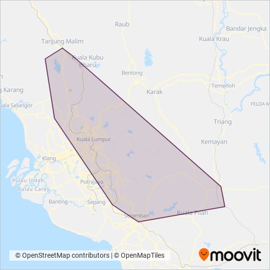 MARALINER Sdn Bhd coverage area map