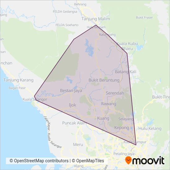 Maraliner coverage area map