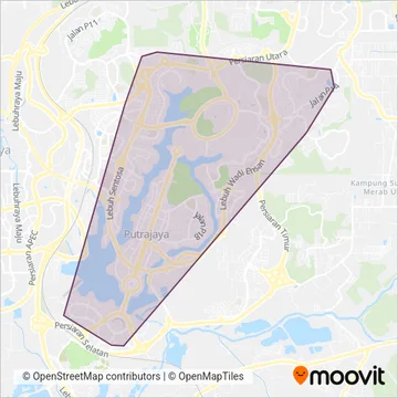 Nadiputra (Operated by RapidKL) coverage area map