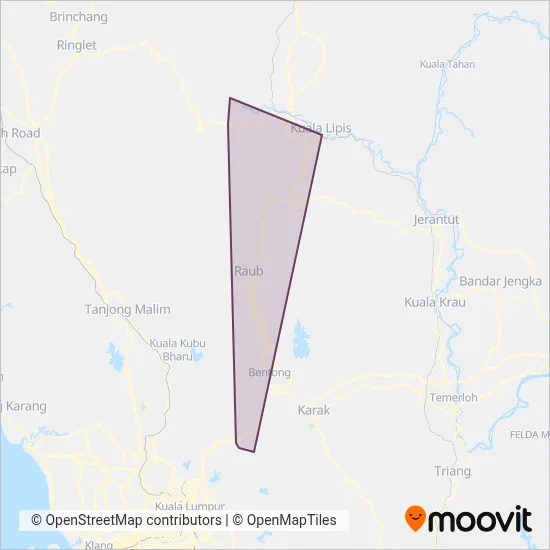 Sri Jengka coverage area map
