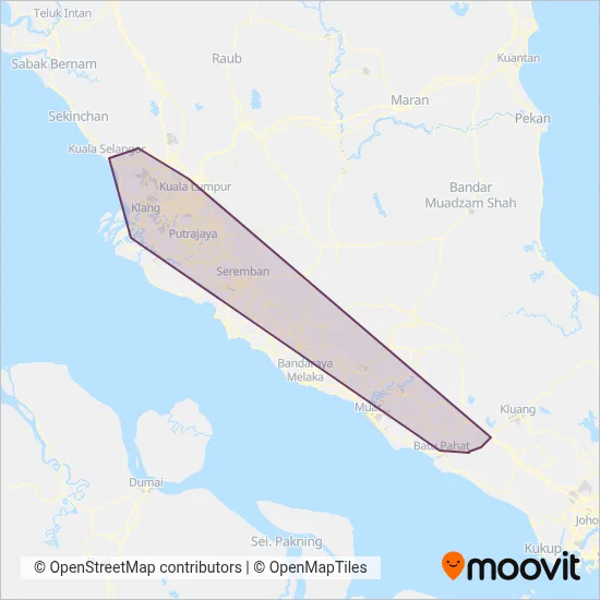Causeway Link coverage area map