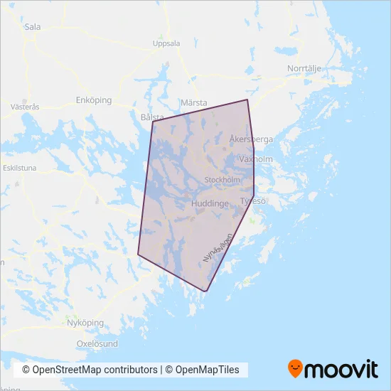 SL Rail coverage area map