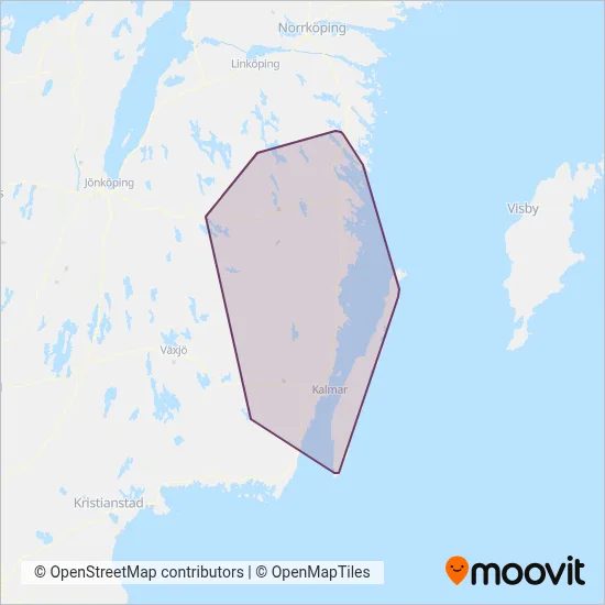 KLT täckningsområdeskarta