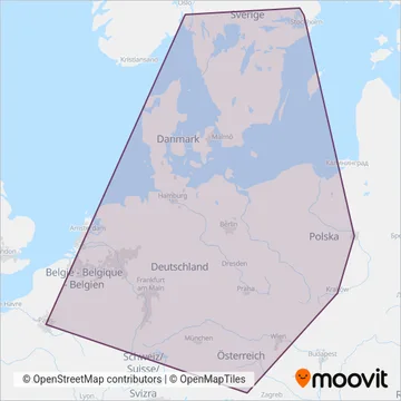 Flixbus coverage area map