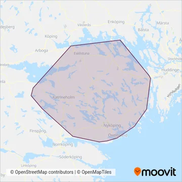 Sörmlandstrafiken (Bus) coverage area map