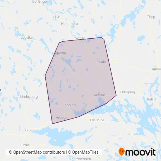 VL (Bus) coverage area map