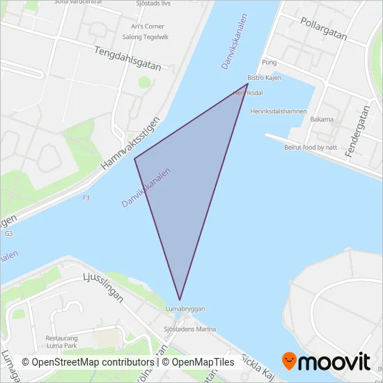 Stockholms stad täckningsområdeskarta