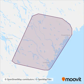 Din Tur coverage area map