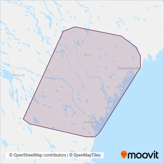 Din Tur coverage area map