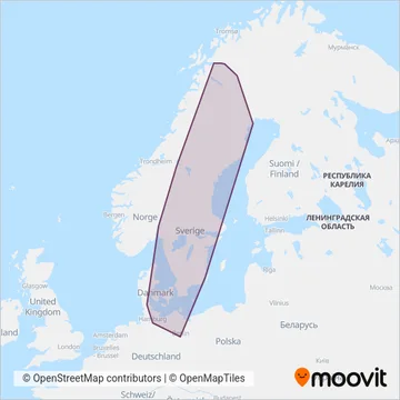SJ AB coverage area map