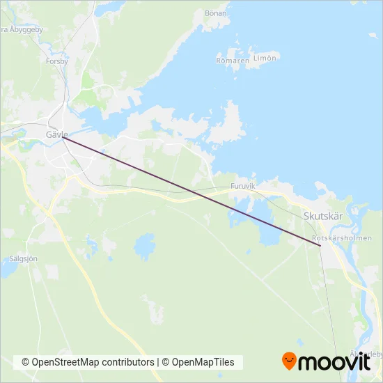 Mälardalstrafik täckningsområdeskarta