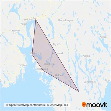 Vy Norge täckningsområdeskarta