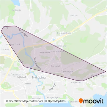 Sörmlandstrafiken (Cable Car) coverage area map