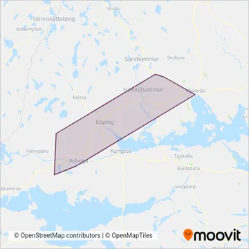 VL (Cable Car) coverage area map