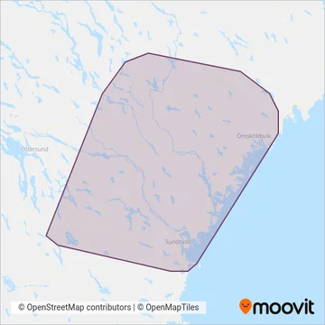 Din Tur täckningsområdeskarta