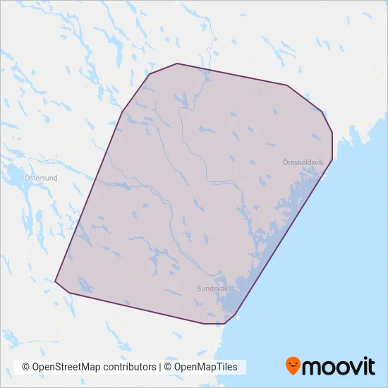 Din Tur coverage area map