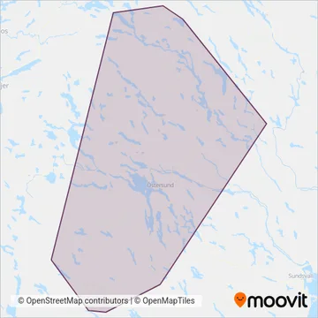 Länstrafiken Jämtland (Cable Car) coverage area map