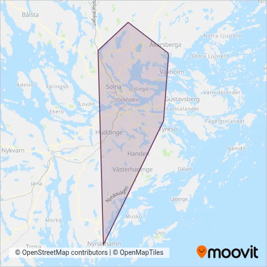 SL täckningsområdeskarta