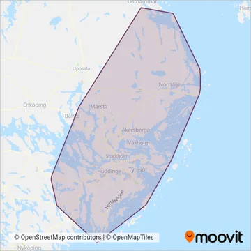 SL (Bus) coverage area map