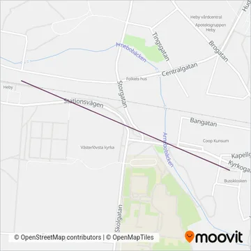 Mälartåg (Bus) coverage area map