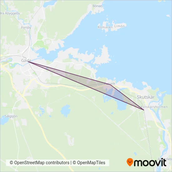 Mälartåg (Buss) täckningsområdeskarta