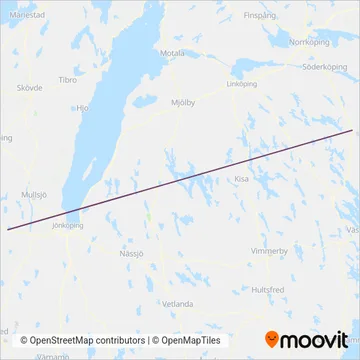 Västervik Express coverage area map