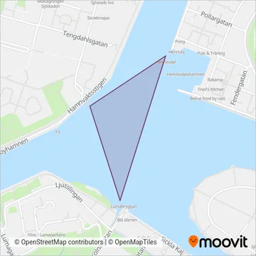 Stockholms stad coverage area map