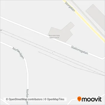 Krösatågen (Buss) täckningsområdeskarta