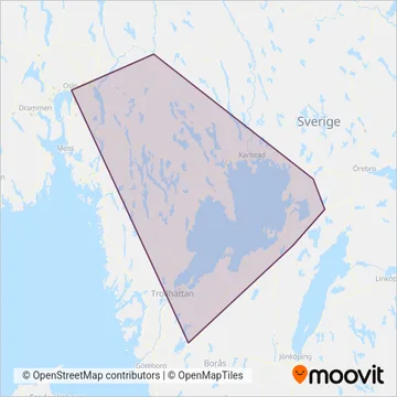 SJ (Bus) coverage area map