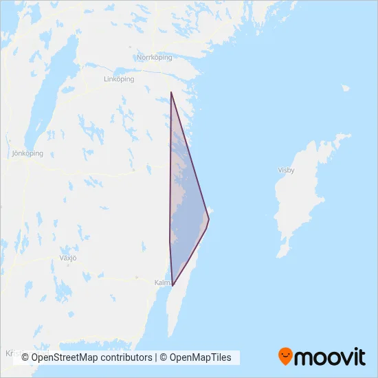 Silverlinjen täckningsområdeskarta