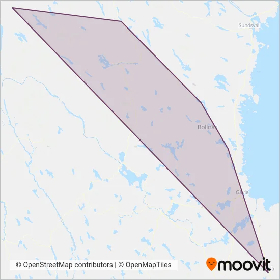 Härjedalingen täckningsområdeskarta