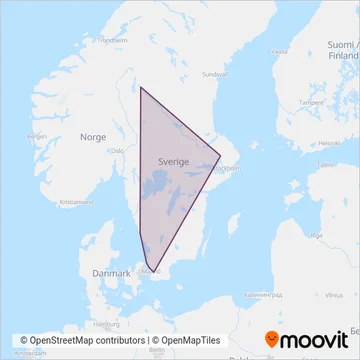 Bergkvara täckningsområdeskarta