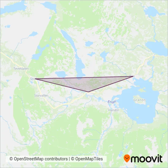 Norrtåg (Bus) coverage area map