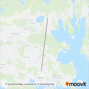 Trosabussen täckningsområdeskarta