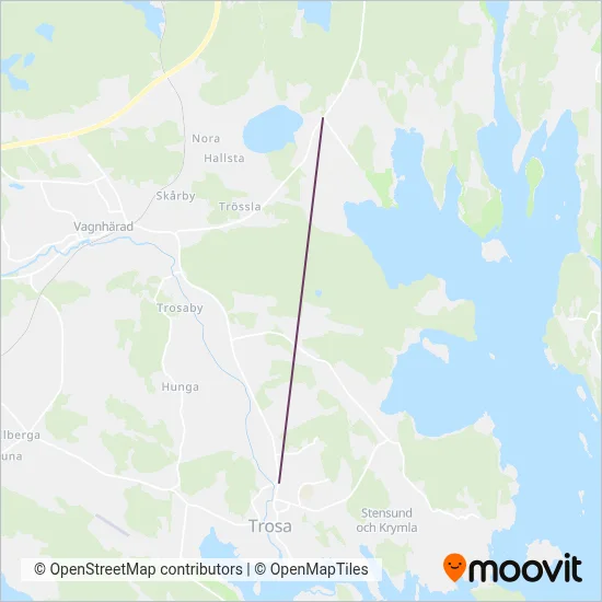 Trosabussen täckningsområdeskarta