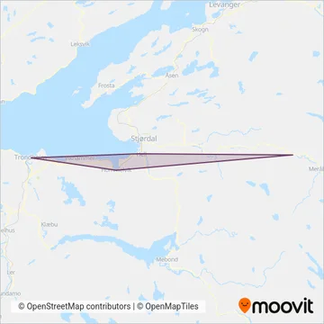 SJ Nord (Buss) täckningsområdeskarta